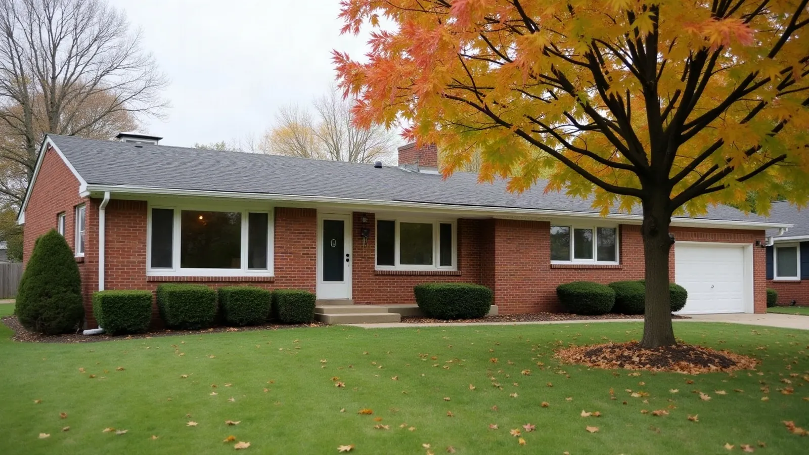 A Dayton home exterior with replacement windows